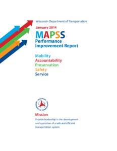 Wisconsin Department of Transportation  January 2014 MAPSS Performance