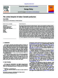 Energy Policy[removed]–67  Contents lists available at SciVerse ScienceDirect Energy Policy journal homepage: www.elsevier.com/locate/enpol