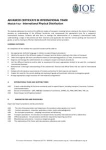 acit-syllabus-international-physical-distribution