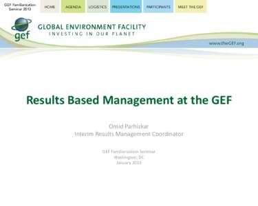 Seminar / Zoology / Global Environment Facility / Paranormal / Forteana / Gef