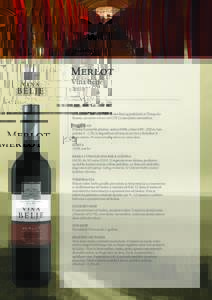 Merlot Vina Belje 2010 VINO Kvalitetno suho crno vino kontroliranog podrijetla iz Vinogorja