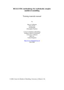 REALCOM Training Materials: Introduction