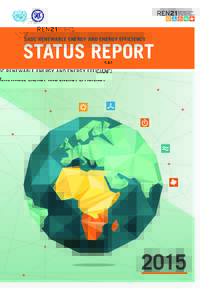 SADC RENEWABLE ENERGY AND ENERGY EFFICIENCY  STATUS REPORT 2015