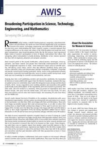 PROFILE  Broadening Participation in Science, Technology, Engineering, and Mathematics Surveying the Landscape