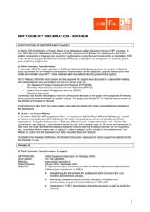 Rwanda - NPT country information