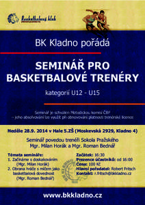 Pozvánka - trenérský seminář 2014