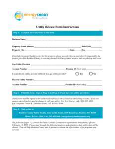 Consent to Disclose Energy Usage Data