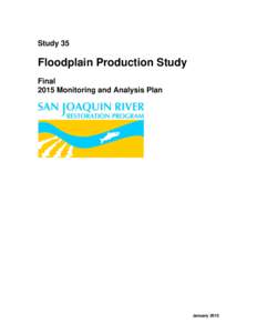 Study 35  Floodplain Production Study Final 2015 Monitoring and Analysis Plan