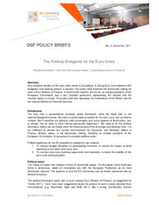 Microsoft Word - DSF policy brief No 9 The Political Endgame for the Euro Crisis  December 2011.doc