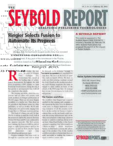 Ringier Selects Fusion to Automate Its Prepress