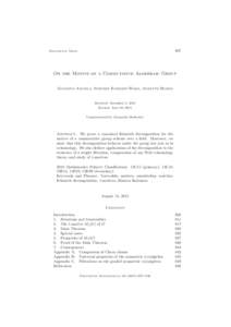 807  Documenta Math. On the Motive of a Commutative Algebraic Group Giuseppe Ancona, Stephen Enright-Ward, Annette Huber