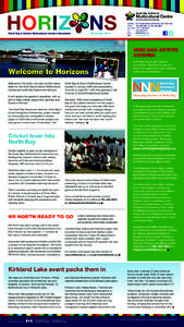hOriz ns North Bay & District Multicultural Centre’s Newsletter November, 2012  ADDRESS