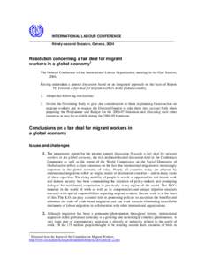Microsoft Word - ILC 2004 Resolution on Migrant Workers.doc
