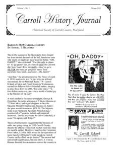 Volume 5, No. 1  Winter 2012 Radio in 1930 Carroll County By Samuel T. Brainerd