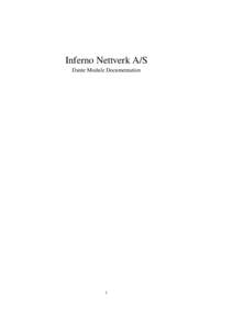 Inferno Nettverk A/S Dante Module Documentation 1  Bandwidth Module