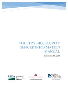 Poultry Biosecurity Officer Information Manual