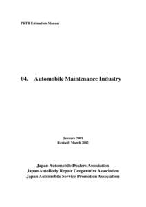 PRTR Estimation Manual  04. Automobile Maintenance Industry