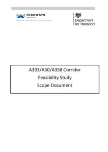 A303/A30/A358 Corridor Feasibility Study Scope Document
