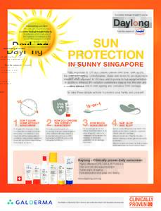 Sun safety message brought to you by:  Interesting sun fact: You can get a sunburn even on a cloudy day, especially in Singapore, which has one of