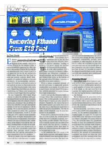 How-To  Removing Ethanol From E10 Fuel by Dave Searle