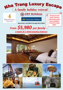 A family holiday retreat!  Sale & Stay: throughFrom