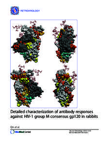 Detailed characterization of antibody responses against HIV-1 group M consensus gp120 in rabbits
