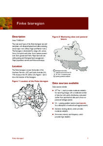 Finke bioregion  Description Area: 73 800 km2  Figure 2 M