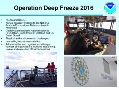 Operation Deep Freeze 2016 • • • • •