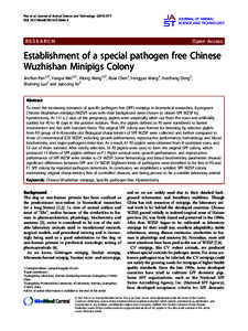 Establishment of a special pathogen free Chinese Wuzhishan Minipigs Colony