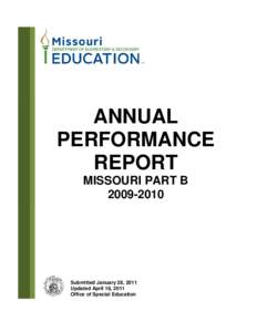 Part B State Annual Performance Report (APR) for __________  (Insert FFY)