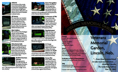 Geography of the United States / United States / Veteran / American Legion / Vietnam veteran / Seabee / Korean War Veterans Memorial / Vietnam Veterans Memorial Fund / National Mall and Memorial Parks / Vietnam Veterans Memorial / War