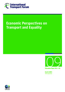 Economic Perspectives on Transport and Equality 09  Discussion Paper 2011 • 09