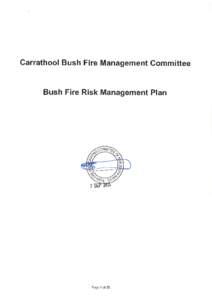 Model Bush Fire Risk Management Plan 2008