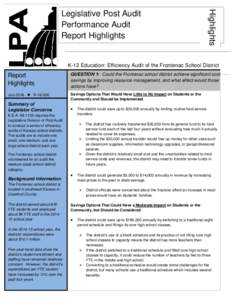 Microsoft Word - Frontenac Highlights (unreferenced).docx