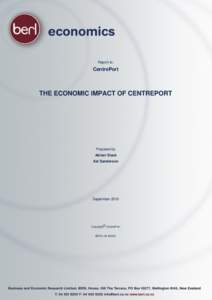 Report to:  CentrePort THE ECONOMIC IMPACT OF CENTREPORT