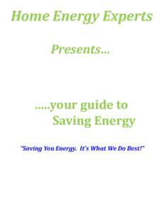 Your Guide To Saving Energy