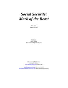 Social Security: Mark of the Beast VerAugust 4, 2005  Written by: