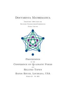 Algebra / Abstract algebra / Mathematics / Quadratic forms / Algebraic number theory / Alexander Merkurjev / Isotropic quadratic form / Witt equivalence / Witt group / Quaternion algebra / Hasse principle / Quadratic