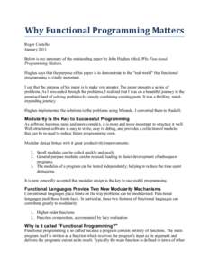 Why Functional Programming Matters