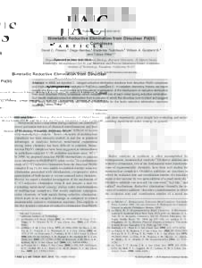 Published on WebBimetallic Reductive Elimination from Dinuclear Pd(III) Complexes David C. Powers,† Diego Benitez,‡ Ekaterina Tkatchouk,‡ William A. Goddard III,‡ and Tobias Ritter*,†