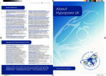 About Hypopara UK Useful references PTHreplacement therapy for the treatment of hypoparathyroidism. Cusano NE, Rubin MR,