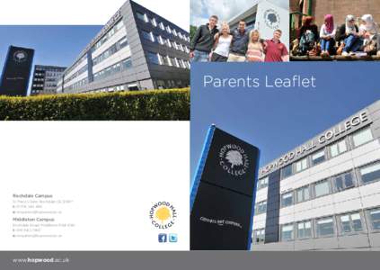 Parents Leaflet  Rochdale Campus St Mary’s Gate, Rochdale OL12 6RY t: e: 