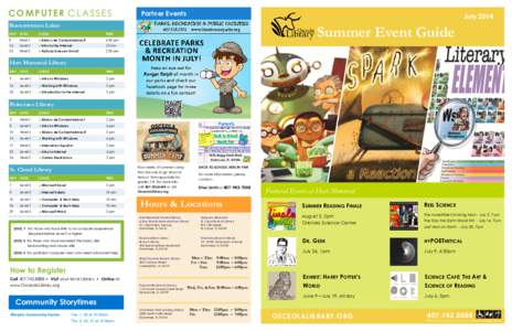 COMPUTER CLASSES  Partner Events July 2014