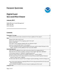 Frequently Asked Questions: Digital Coast Sea Level Rise Viewer