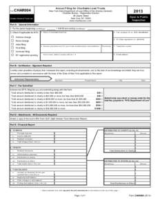 Form  Annual Filing for Charitable Lead Trusts CHAR004