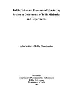 INFORMATION AND FACILITATION COUNTERS IN THE CENTRAL GOVERNMENT MINISTRIES AND DEPARTMENTS