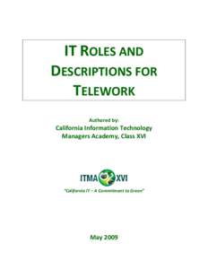Telework: IT Roles and Descriptions for Telework