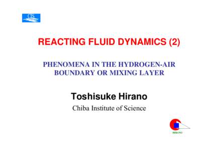 Microsoft PowerPoint - Reacting Fluid Dynamics(2).ppt