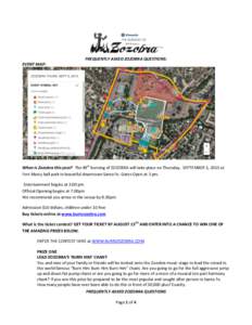 FREQUENTLY ASKED ZOZOBRA QUESTIONS: EVENT MAP: When is Zozobra this year? The 89th burning of ZOZOBRA will take place on Thursday, SEPTEMBER 5, 2013 at Fort Marcy ball park in beautiful downtown Santa Fe. Gates Open at 3