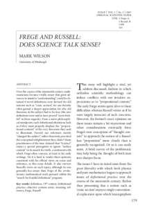 EUJAP  VOL. 3  No. 2  2007 Original scientific paper UDk:	 1 Frege, G. 		 1 Russell, B.